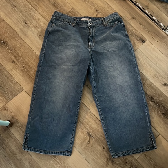 Chico’s, capri jeans, size large (Chico’s size 2) - Picture 1 of 4